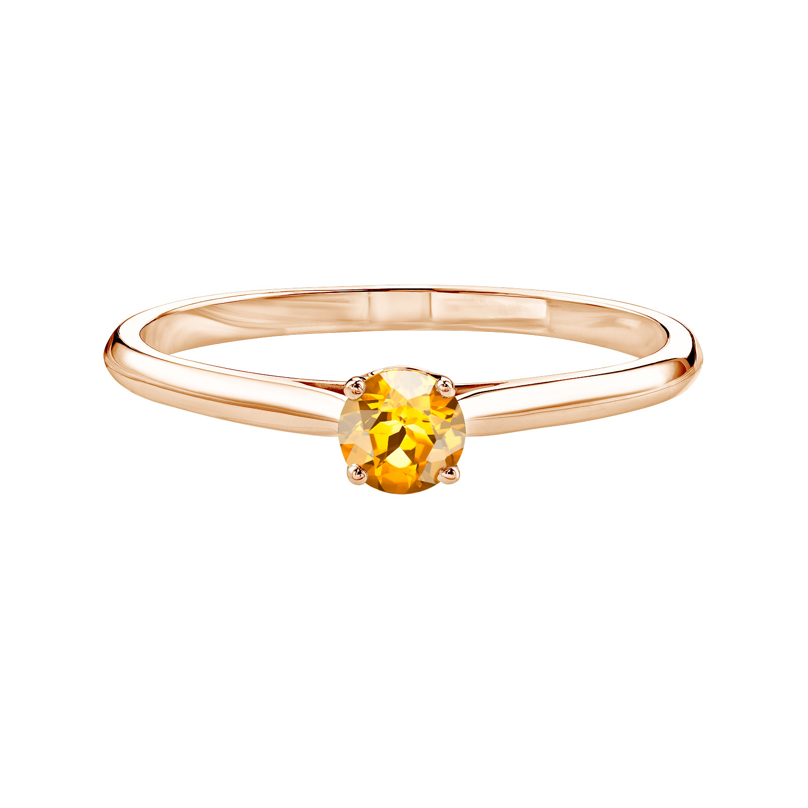 Bague Or rose Citrine Baby Lady 1