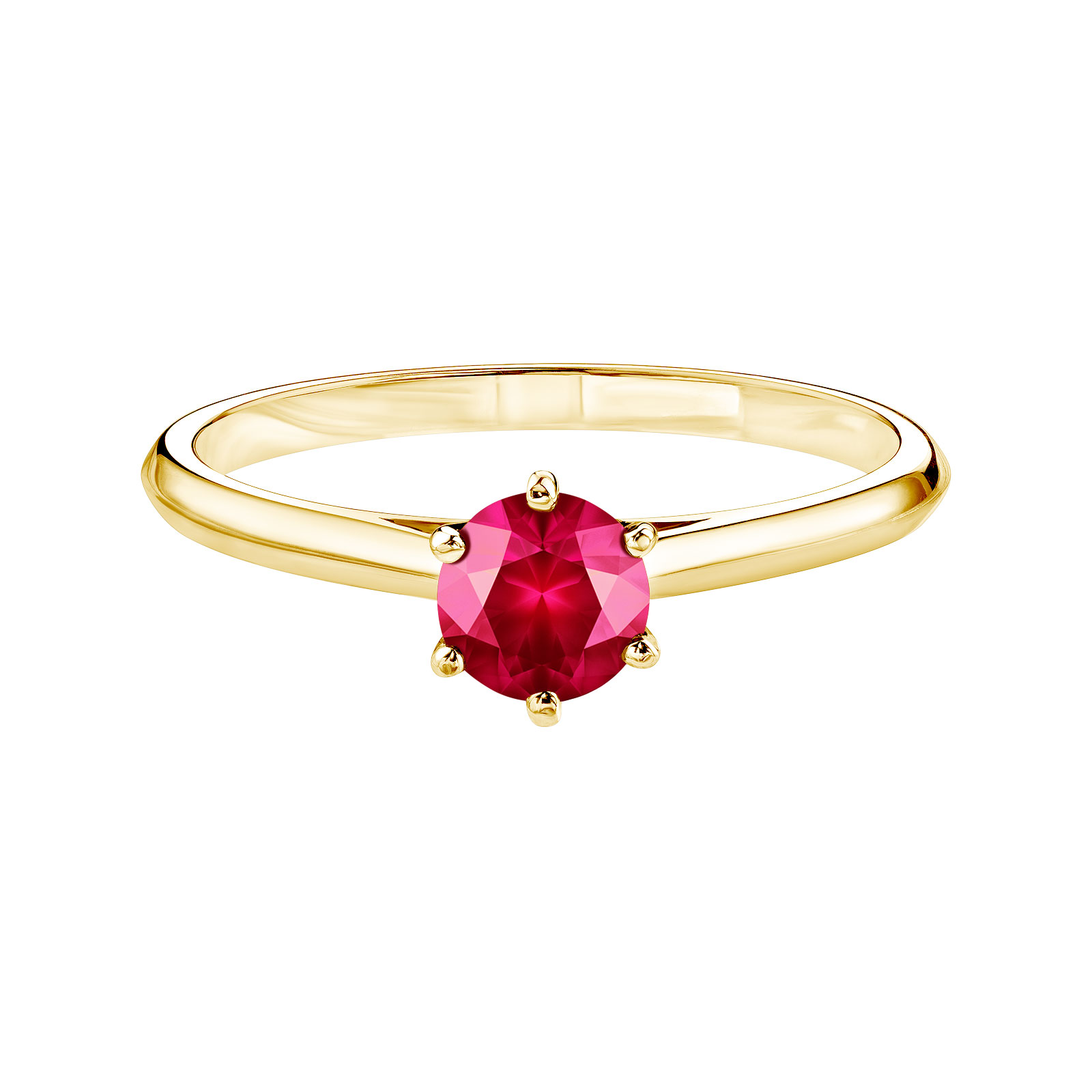Bague Or jaune Rubis Little Lady 1