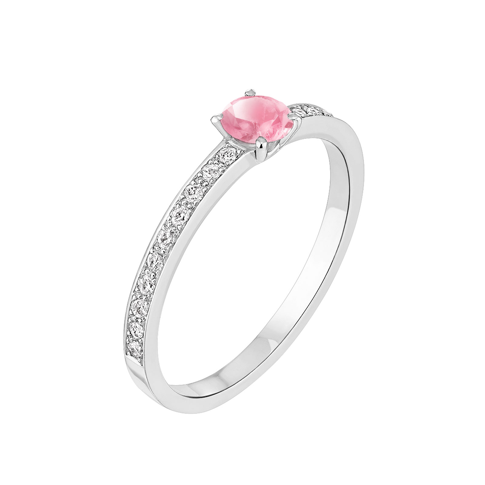 Bague Platine Tourmaline et diamants Milady 1