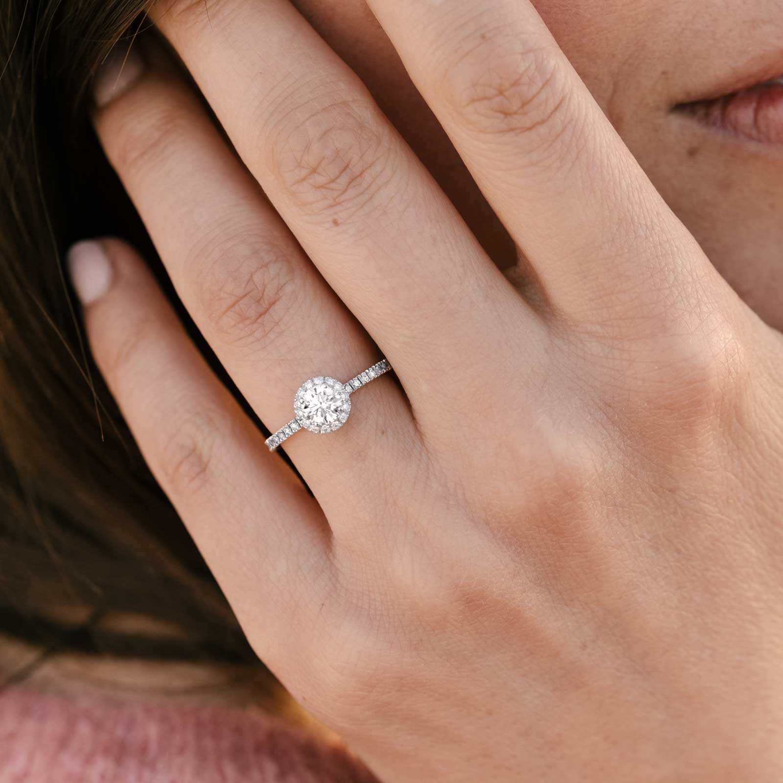 Ring White gold Tsavorite and diamonds Rétromantique M Pavée 5