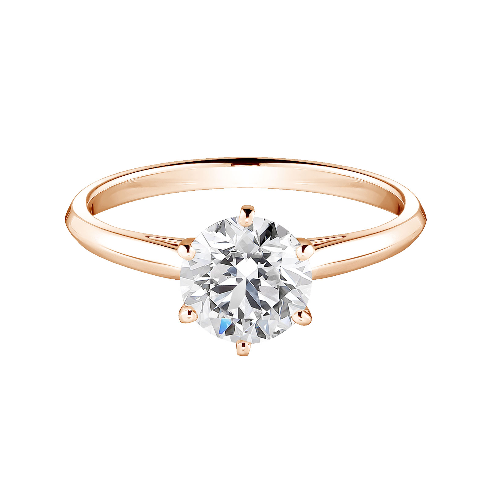 Bague Or rose Diamant Lady 1,2 ct 1