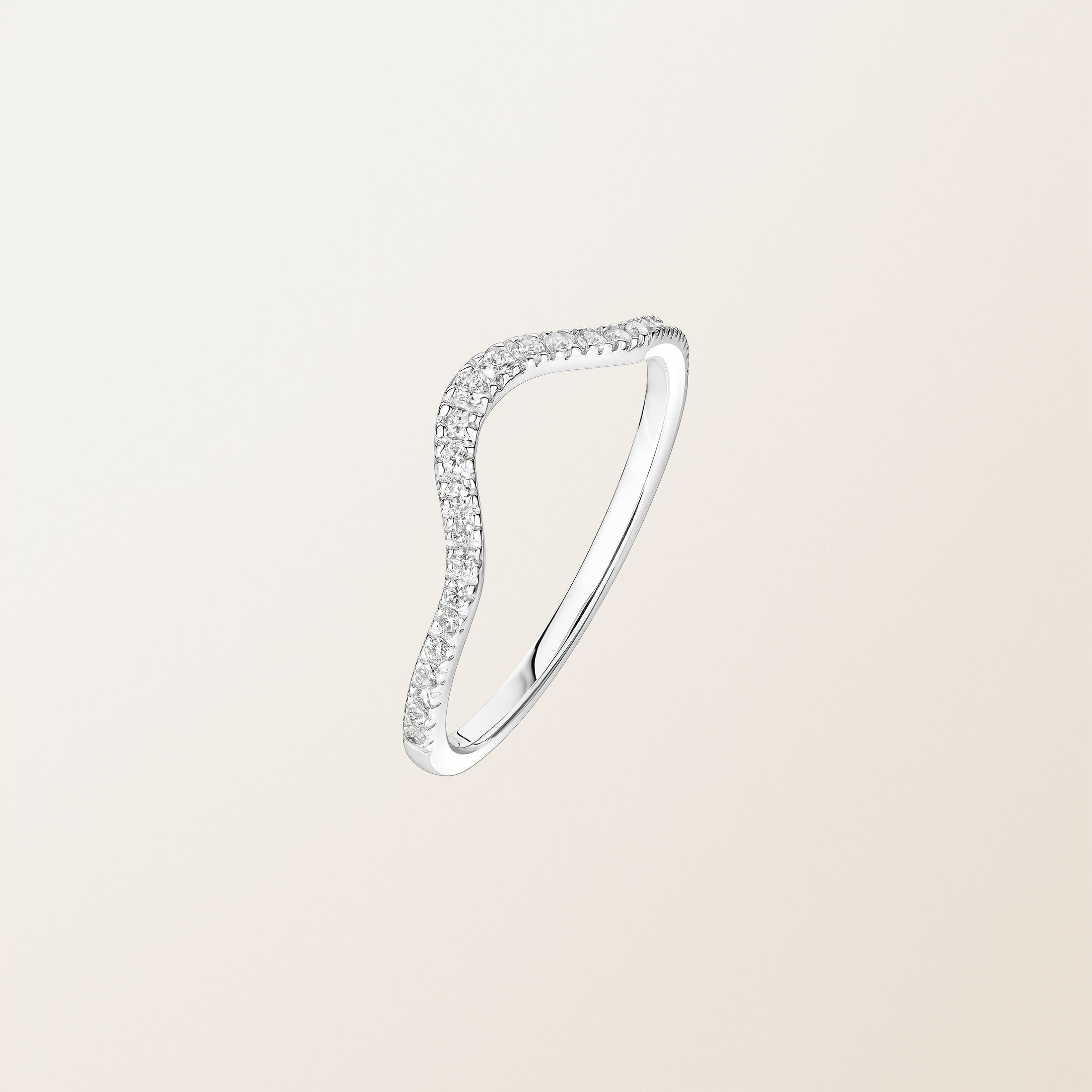 Allianz 18K Weißgold Diamant Rétromantique Solo