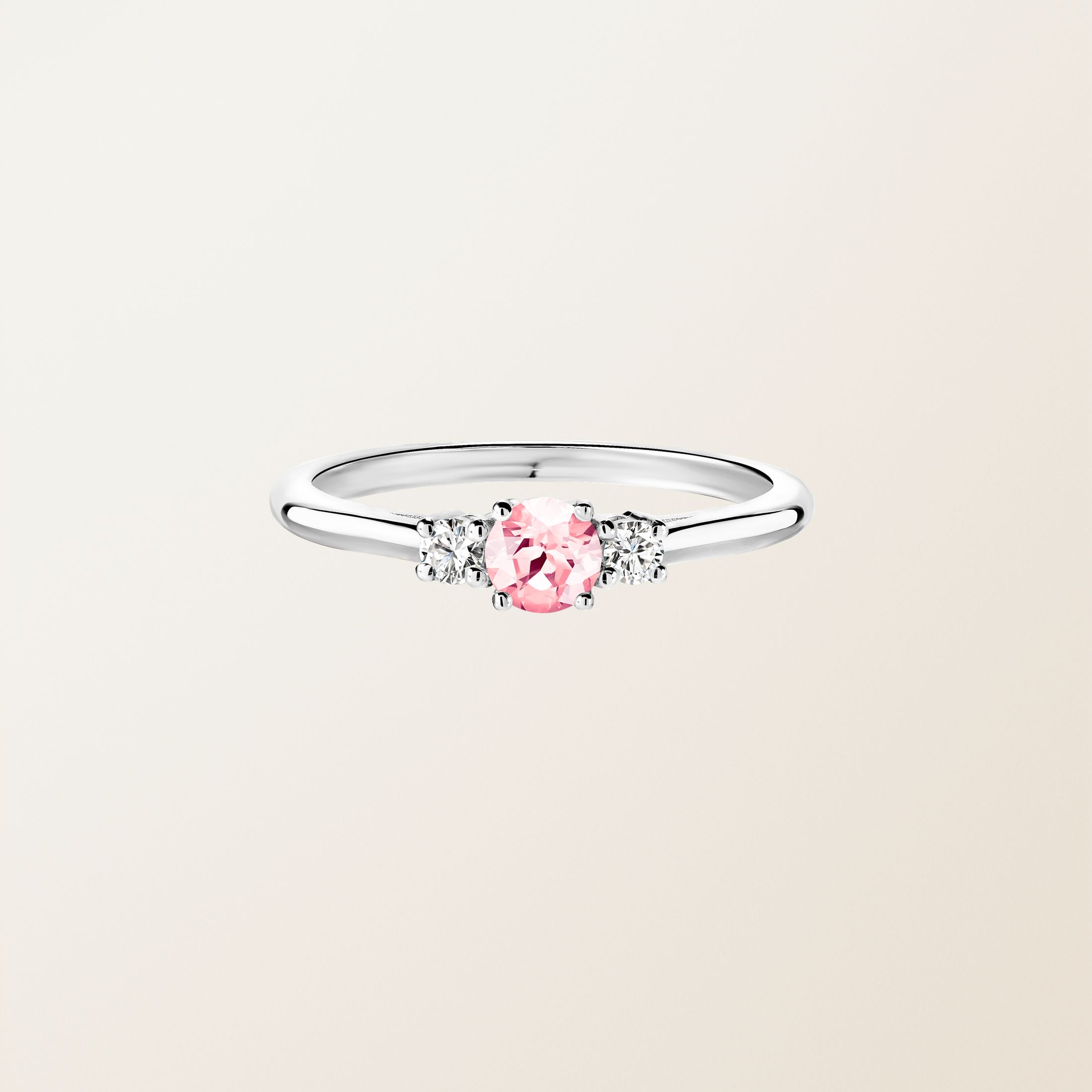 Bague Platine Tourmaline Baby Lady Duo