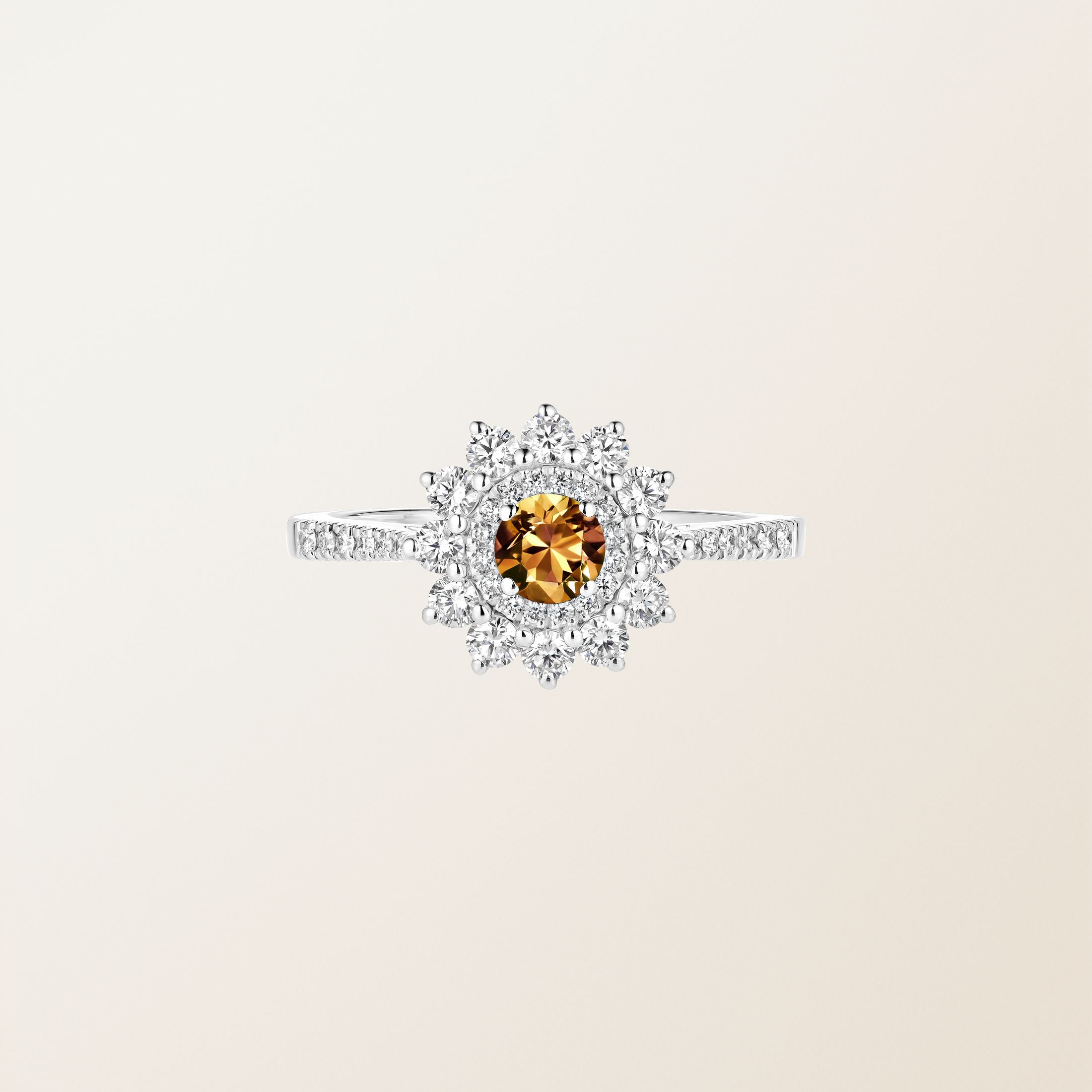 Weißgold, Fauve Saphir