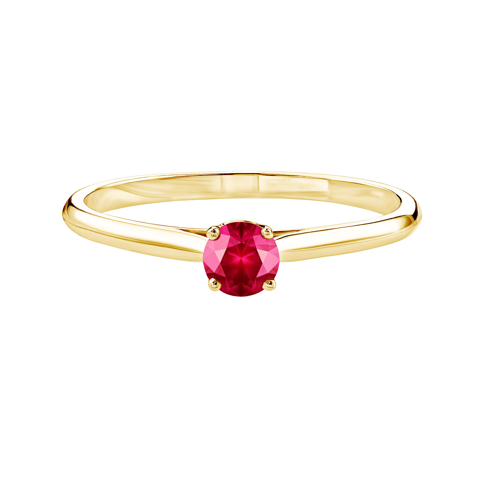 Bague Or jaune Rubis Baby Lady 1