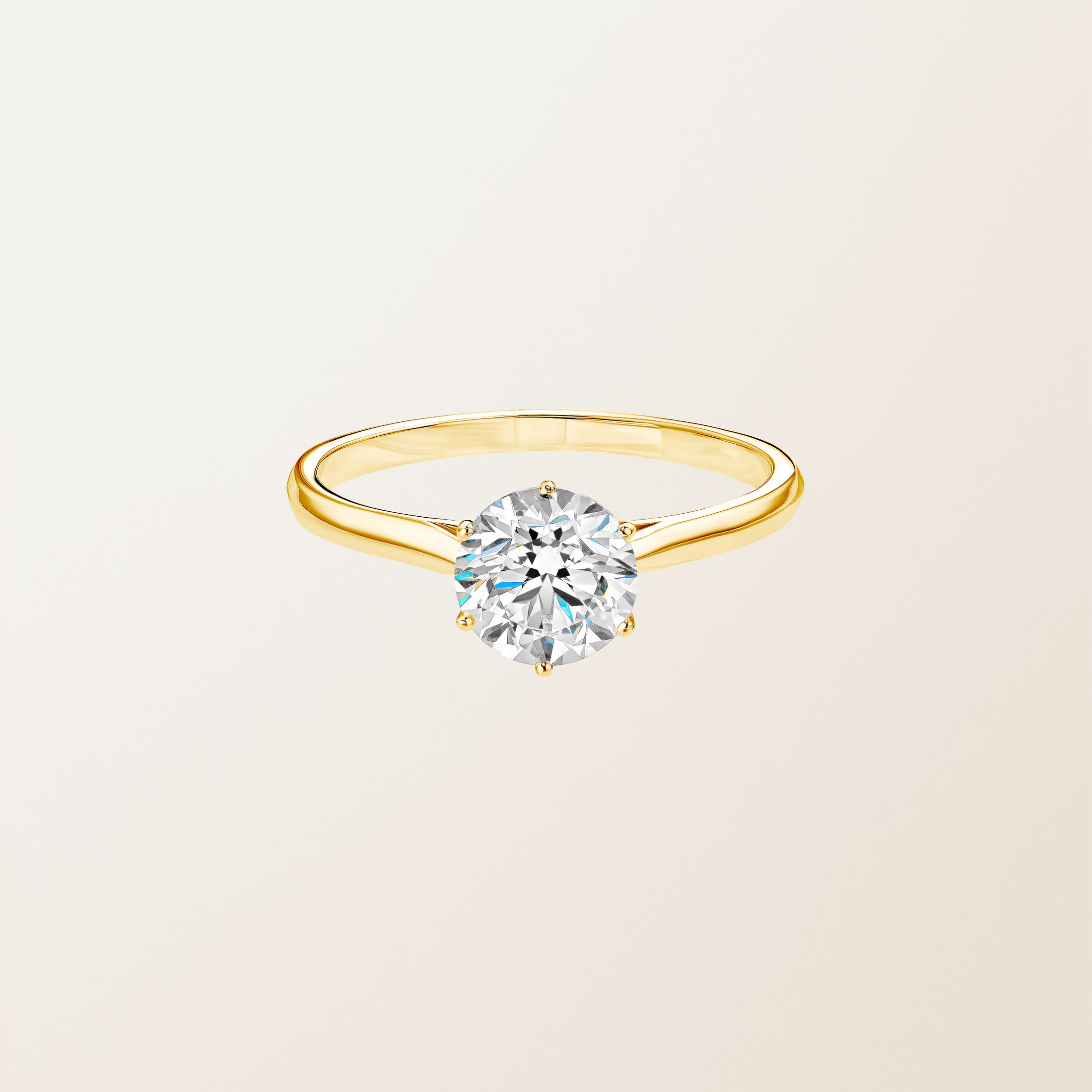 Bague Or Jaune 18 cts Diamant Lady 1 ct