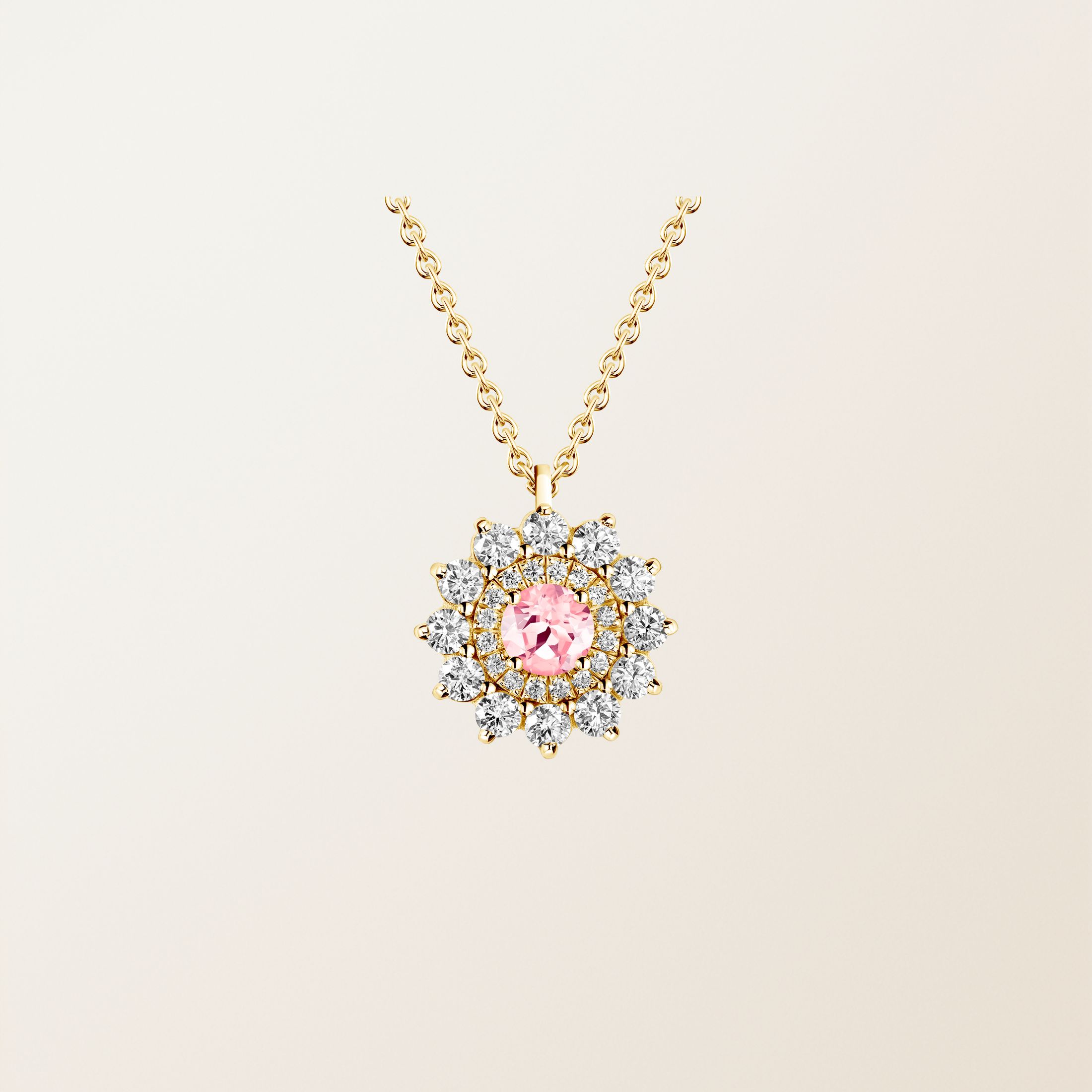 Pendentif Or jaune 18 cts Tourmaline Lefkos