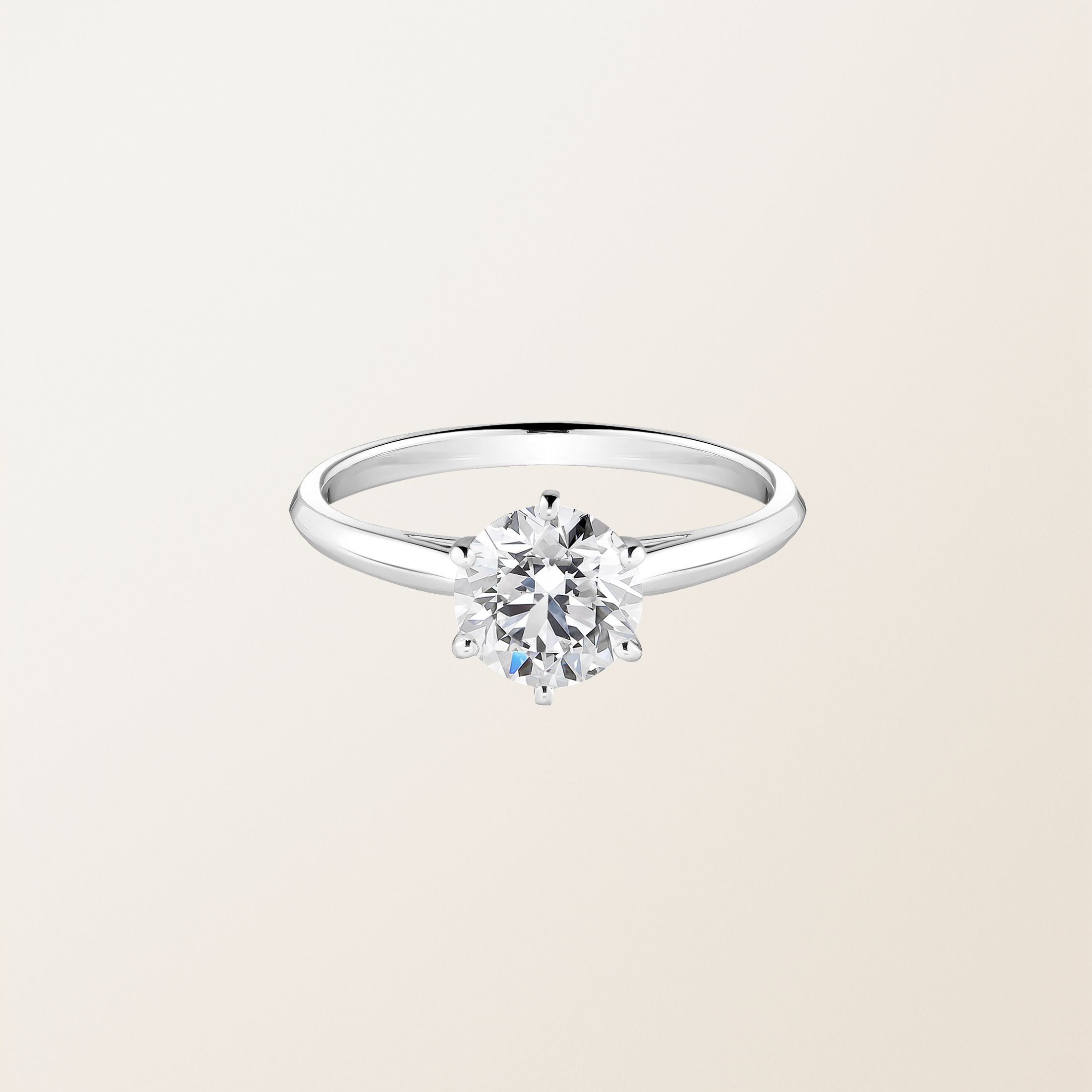 リング 18金ホワイトゴールド ダイヤモンド Lady 1,2 Ct