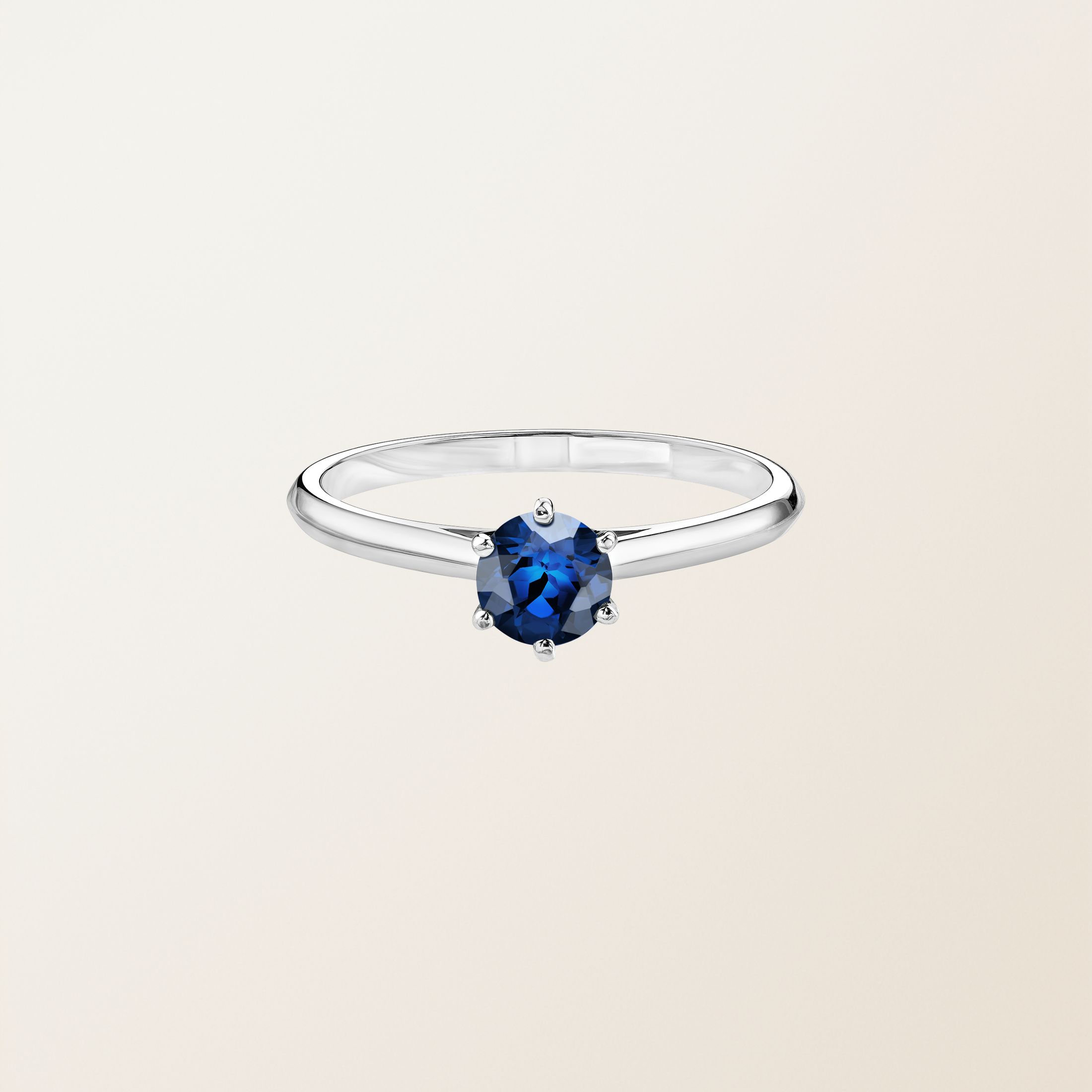 Bague Or blanc 18 cts Saphir Little Lady