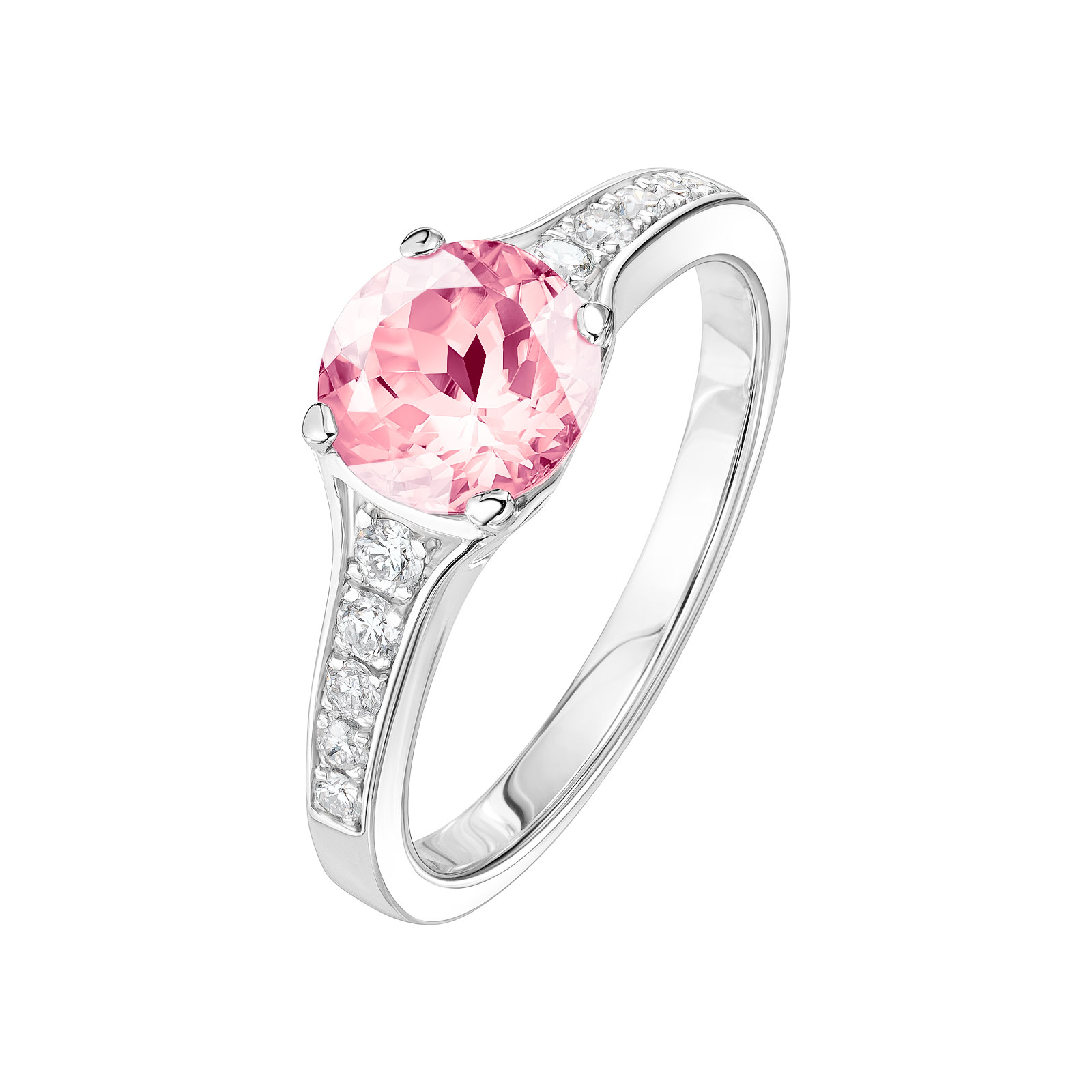 Bague Or blanc Tourmaline et diamants Victoria 1