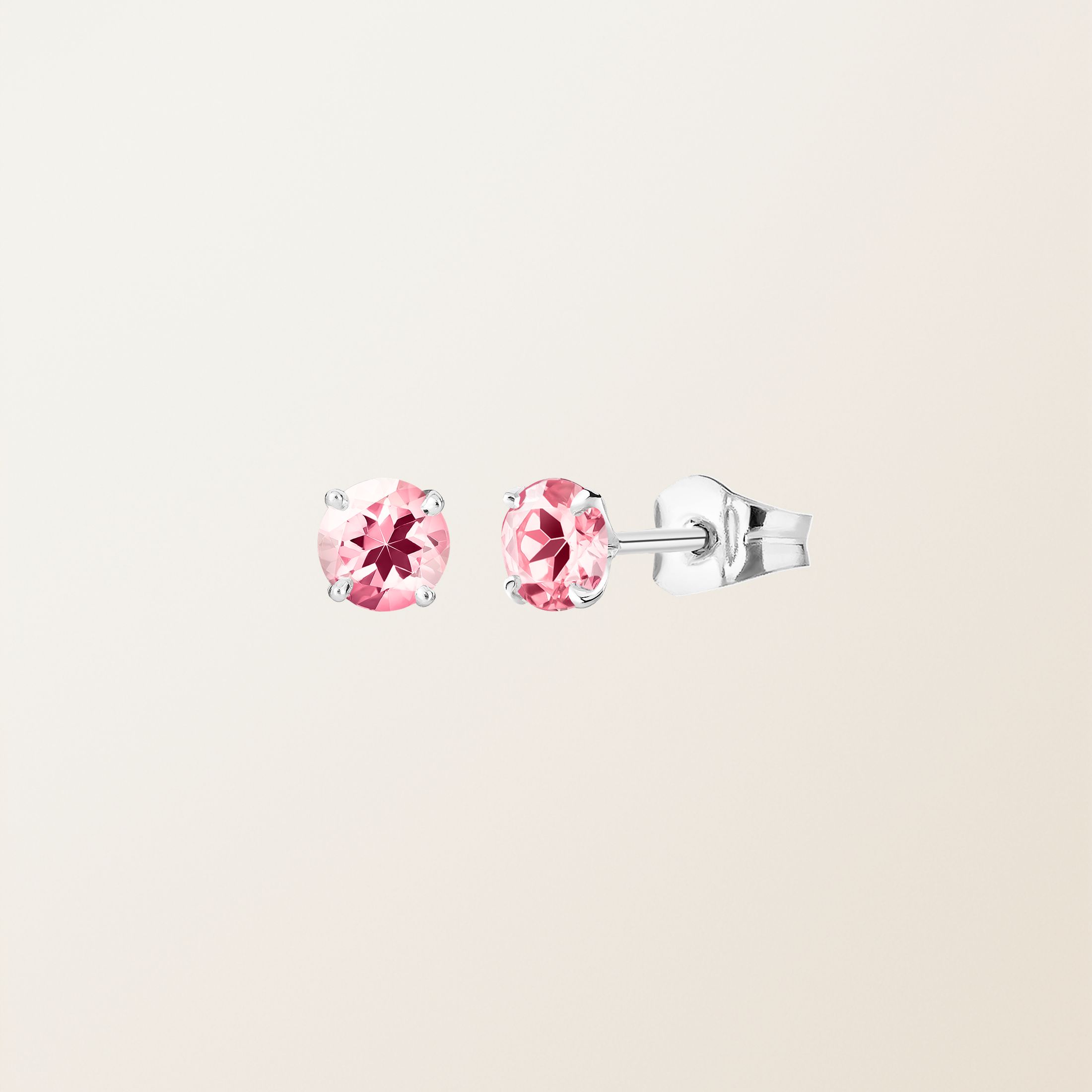 Boucles d'oreilles Or blanc 18 cts Tourmaline Lady XL