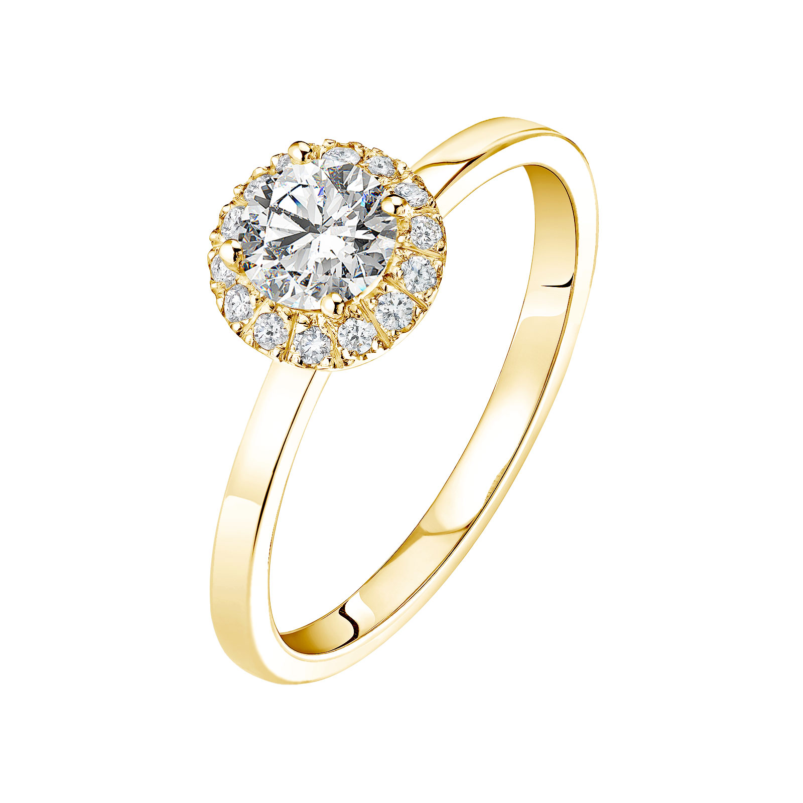Bague Or jaune Diamant Rétromantique M 1