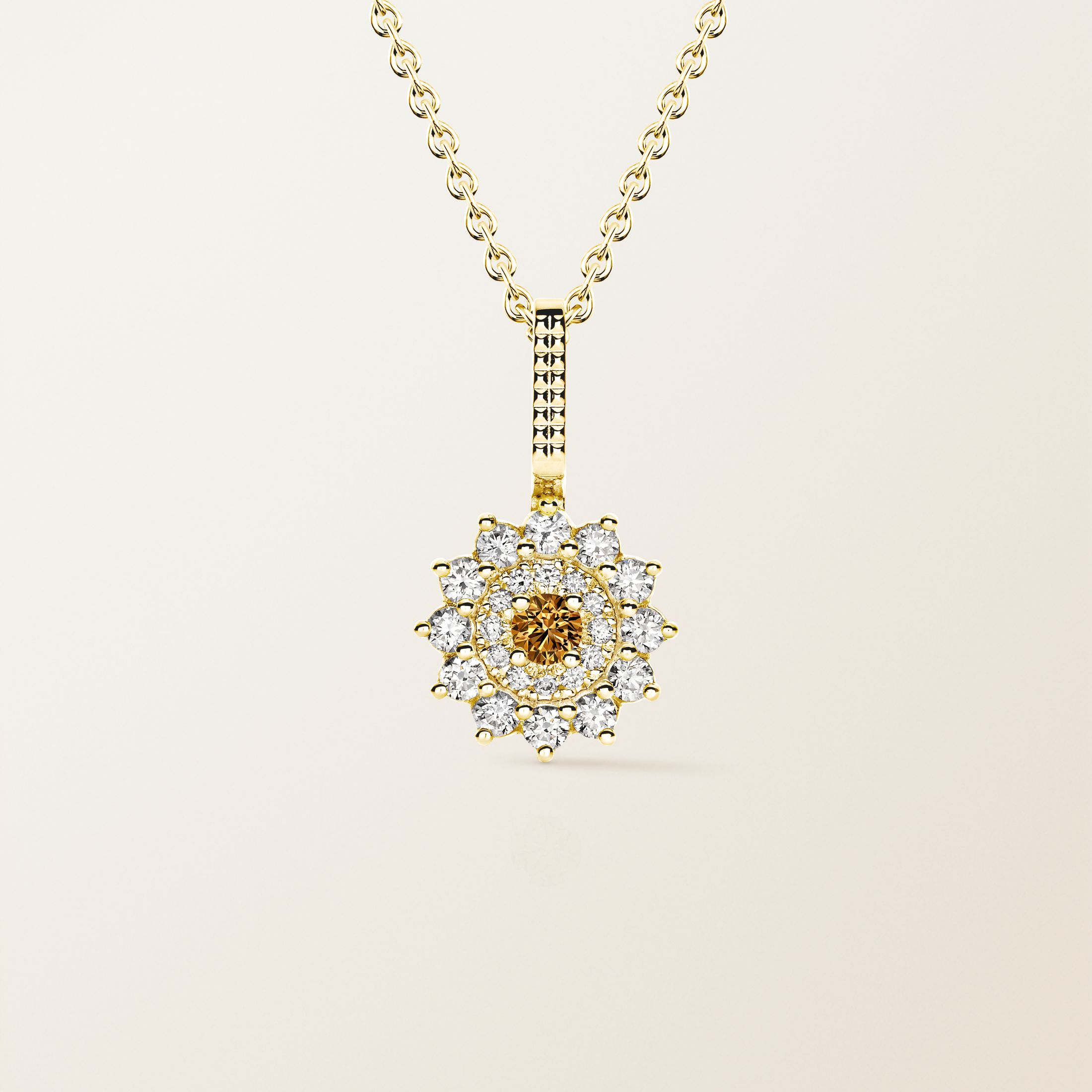 Or jaune, Diamant Cognac