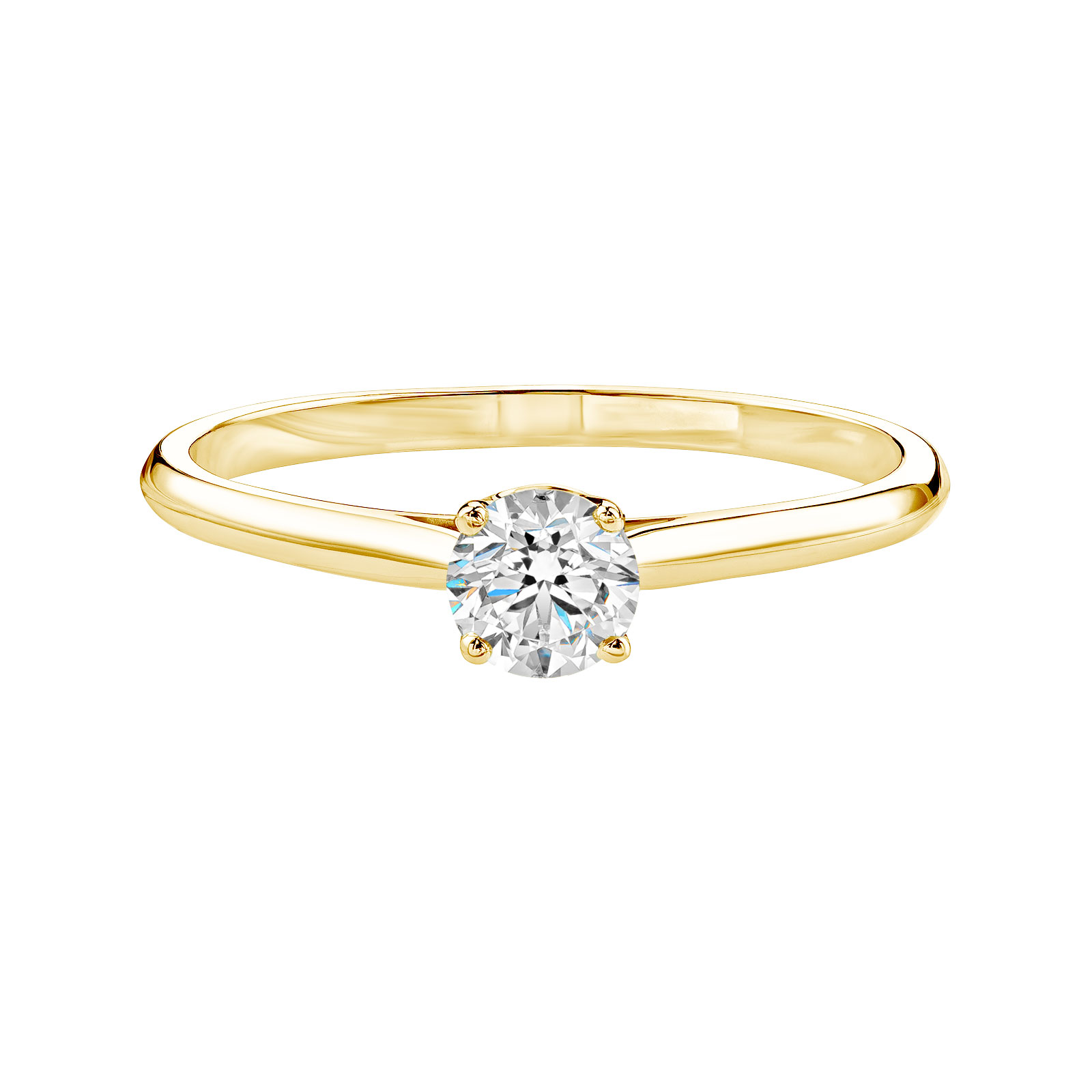 Bague Or jaune Diamant Baby Lady 0,3 ct 1