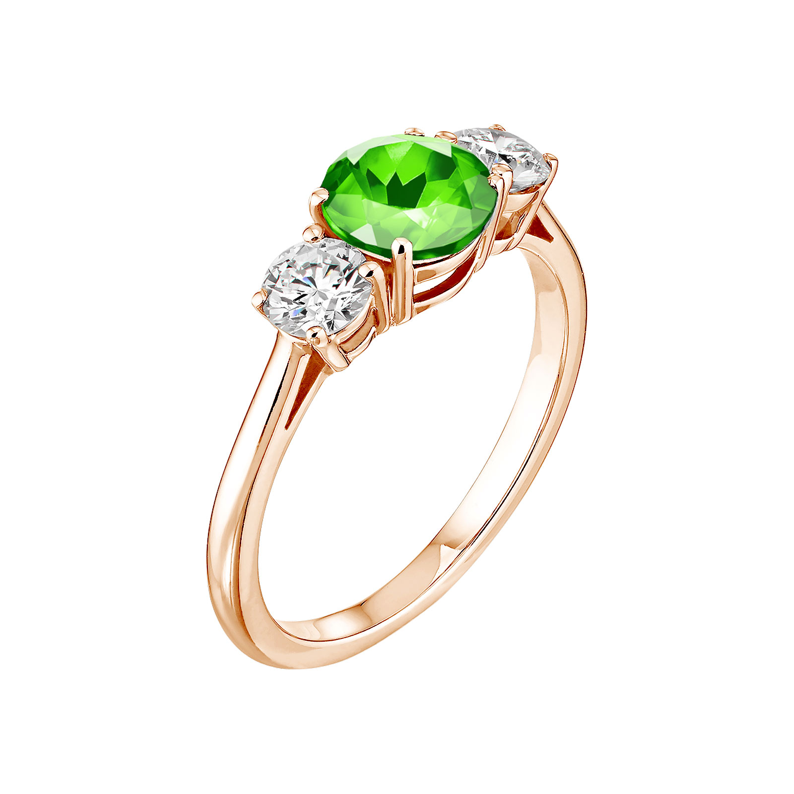 Bague Or rose Tsavorite Lady Duo 1