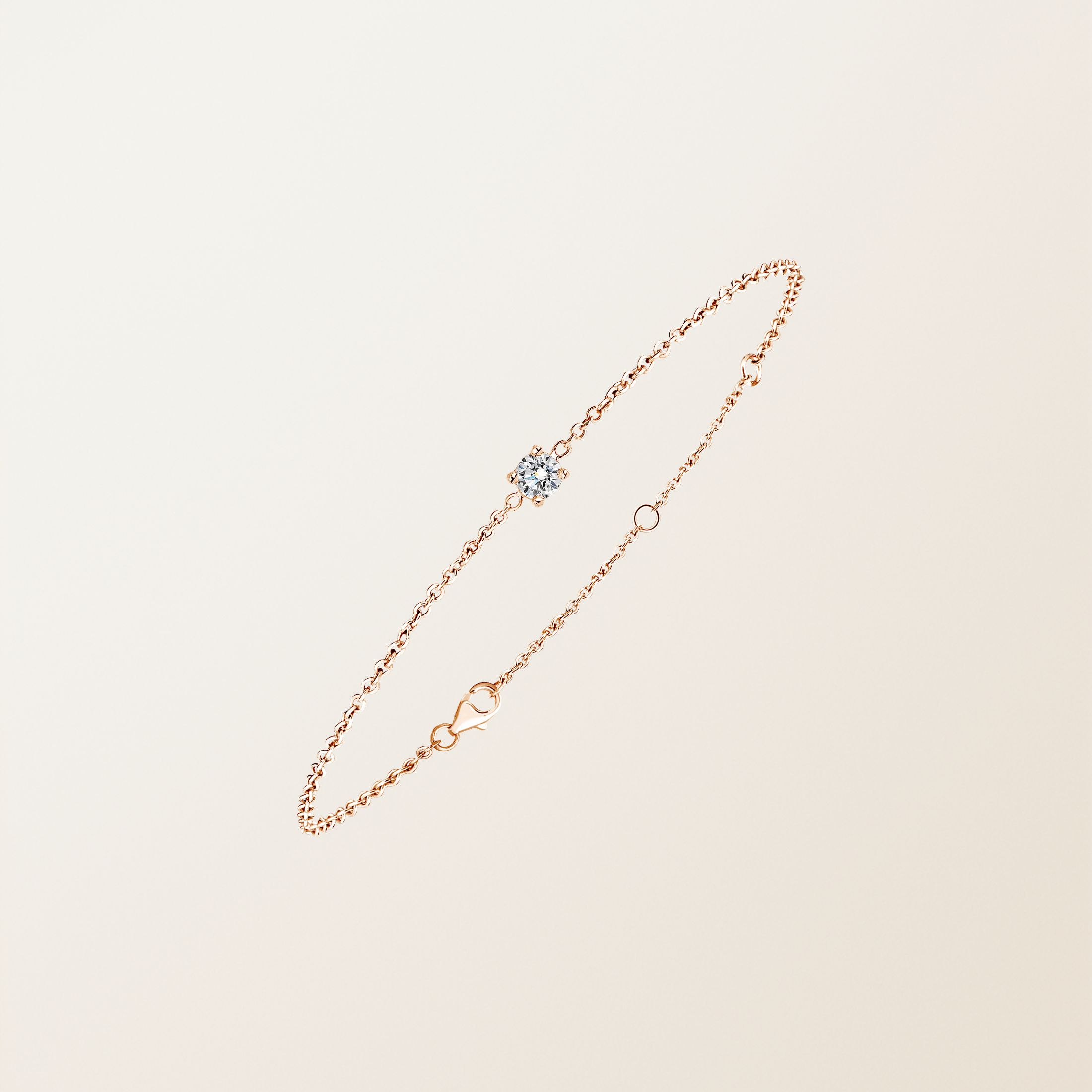 Bracelet Or rose 18 cts Diamant Lady