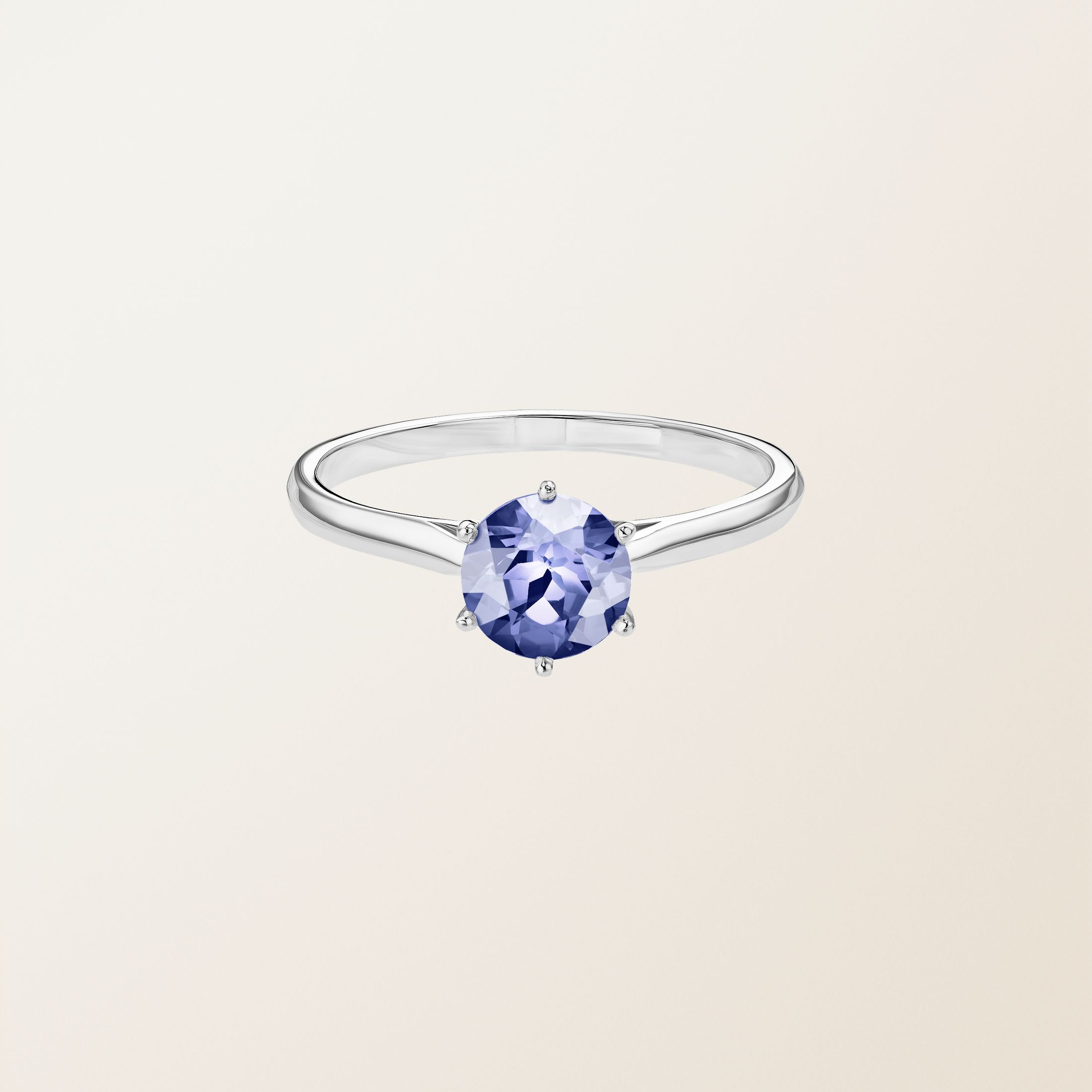 Bague Or blanc 18 cts Tanzanite Lady
