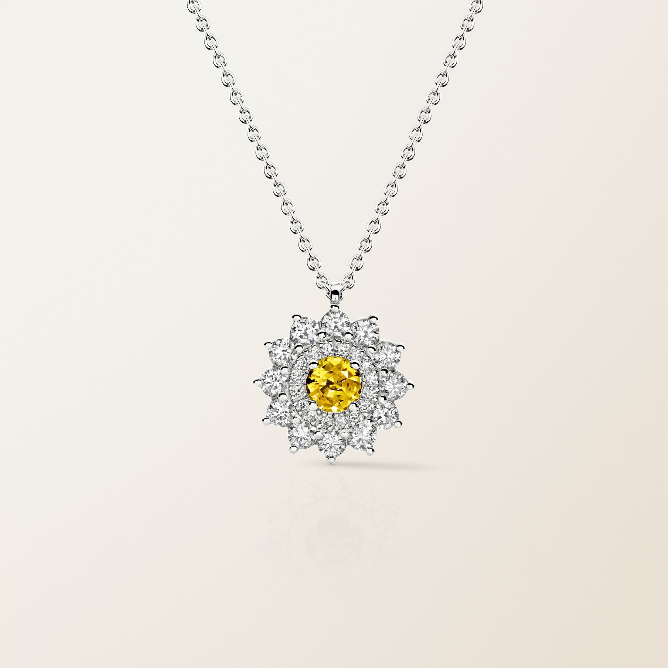 Or blanc, Saphir Jaune