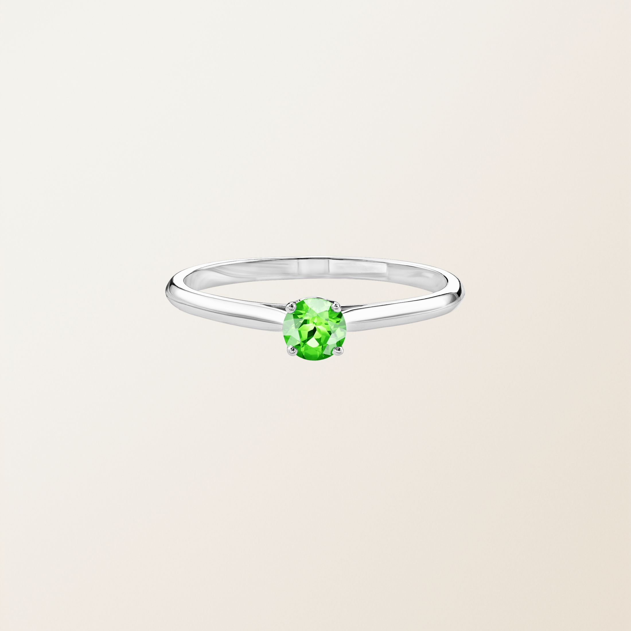 Bague Or blanc 18 cts Tsavorite Baby Lady