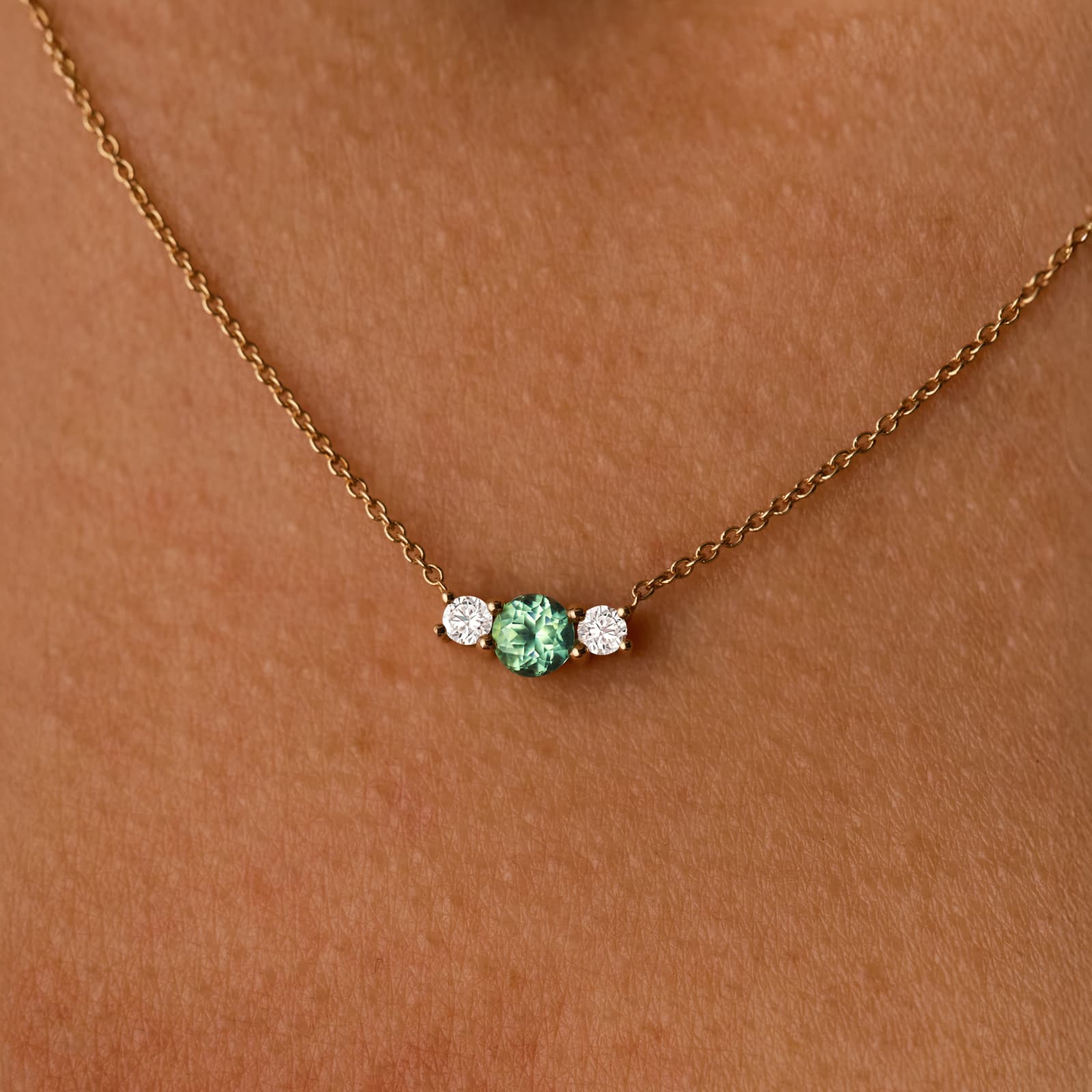 Pendentif Or rose Diamant Lady Duo 3