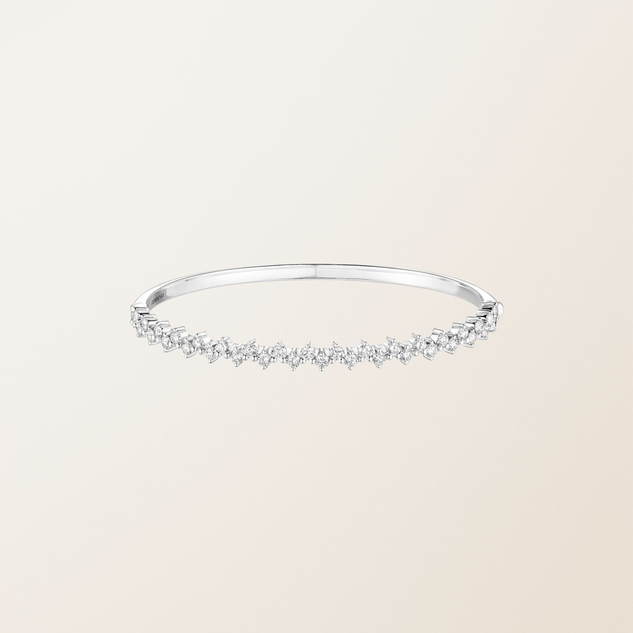 Bracelet Or blanc 18 cts Diamant Paris 1901 M